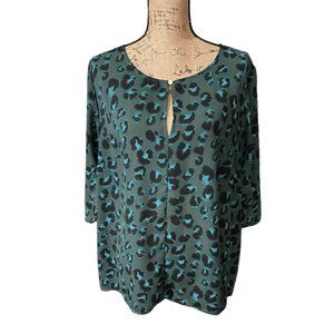 Ava & Viv‎ Leopard Print Blouse